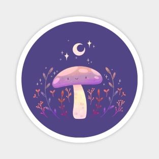 Moon Mushroom Magnet